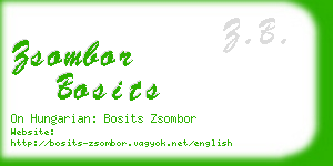 zsombor bosits business card